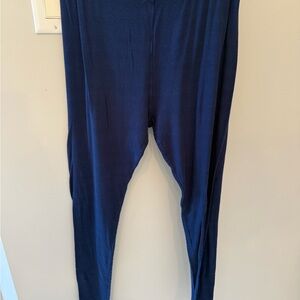 Victoria's Secret Dark Blue Ribbed Leggings